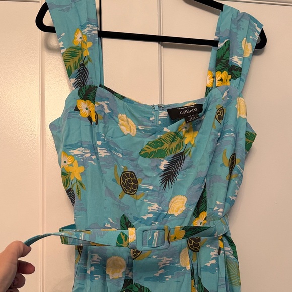 Tropical blue ModCloth x Collectif dress - Picture 4 of 5